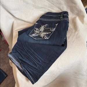 Dark Blue Bootcut Women's Texas Pocket Cato’s Premium Jeans Sz 6